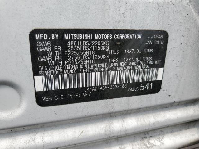 Photo 11 VIN: JA4AZ3A35KZ038188 - MITSUBISHI OUTLANDER 