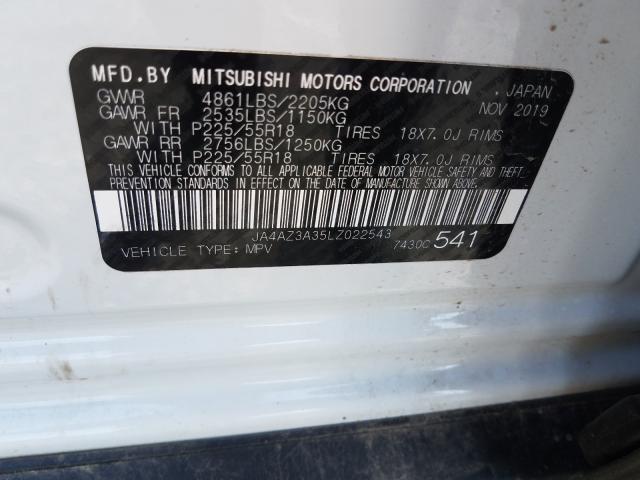 Photo 9 VIN: JA4AZ3A35LZ022543 - MITSUBISHI OUTLANDER 