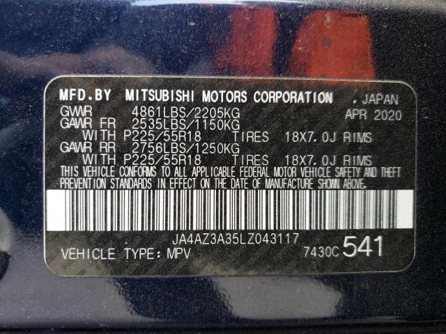 Photo 12 VIN: JA4AZ3A35LZ043117 - MITSUBISHI OUTLANDER 