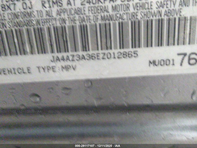 Photo 8 VIN: JA4AZ3A36EZ012865 - MITSUBISHI OUTLANDER 