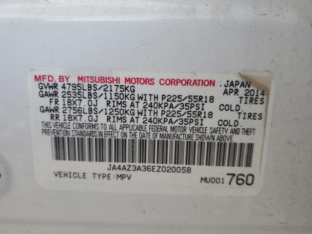 Photo 12 VIN: JA4AZ3A36EZ020058 - MITSUBISHI OUTLANDER 