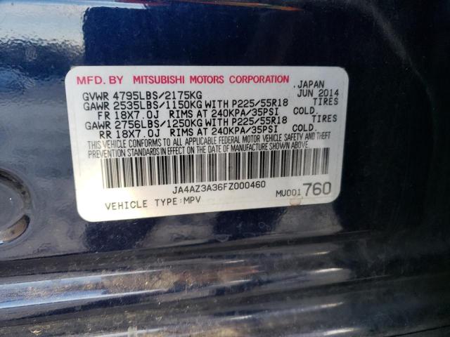 Photo 12 VIN: JA4AZ3A36FZ000460 - MITSUBISHI OUTLANDER 