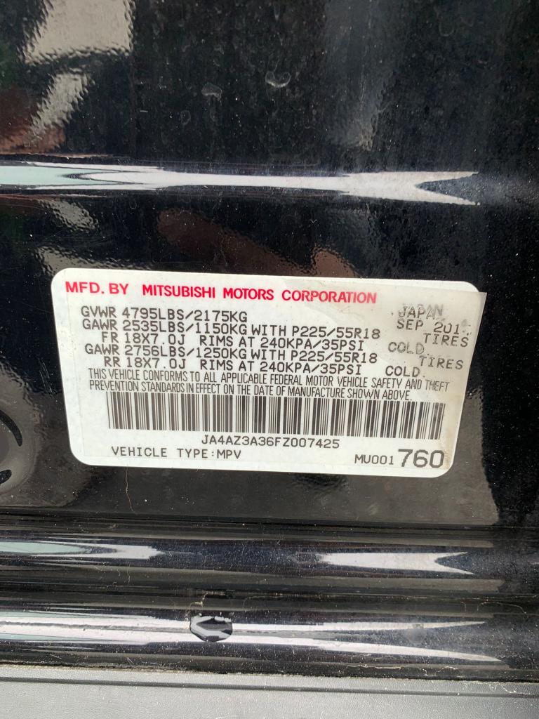 Photo 9 VIN: JA4AZ3A36FZ007425 - MITSUBISHI OUTLANDER 