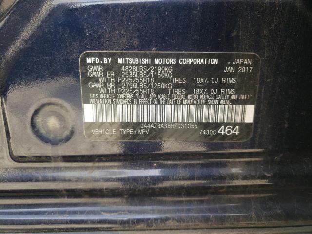 Photo 12 VIN: JA4AZ3A36HZ031355 - MITSUBISHI OUTLANDER 