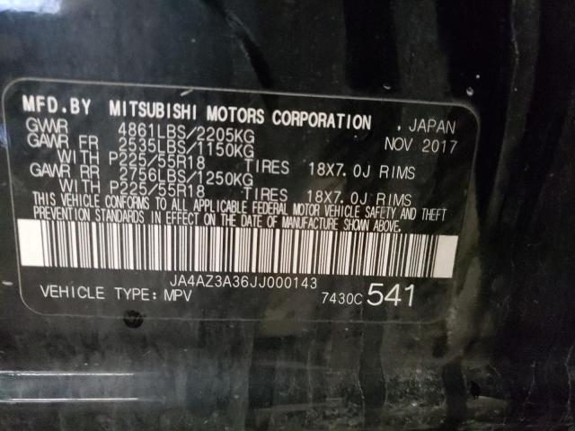 Photo 9 VIN: JA4AZ3A36JJ000143 - MITSUBISHI OUTLANDER 