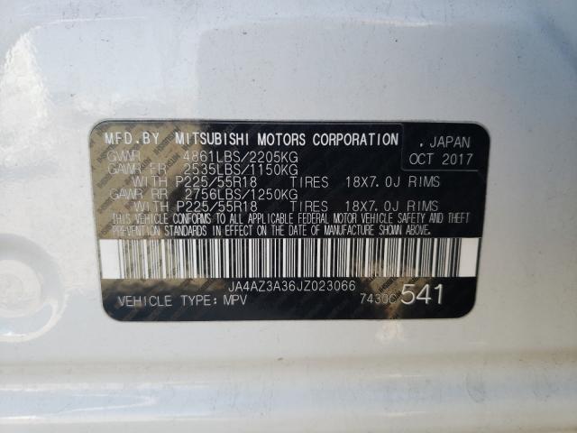 Photo 9 VIN: JA4AZ3A36JZ023066 - MITSUBISHI OUTLANDER 