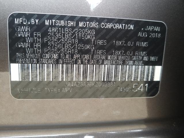 Photo 9 VIN: JA4AZ3A36KZ009881 - MITSUBISHI OUTLANDER 