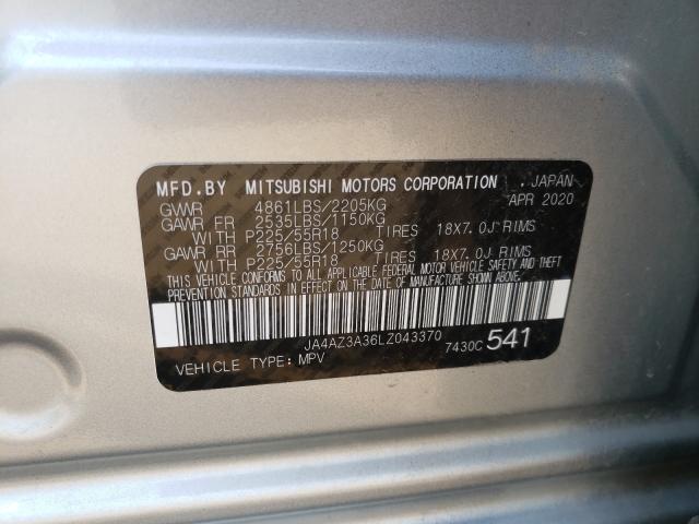 Photo 9 VIN: JA4AZ3A36LZ043370 - MITSUBISHI OUTLANDER 