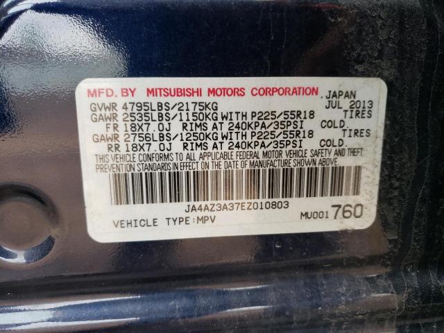 Photo 12 VIN: JA4AZ3A37EZ010803 - MITSUBISHI OUTLANDER 