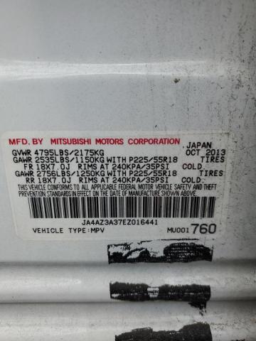 Photo 12 VIN: JA4AZ3A37EZ016441 - MITSUBISHI OUTLANDER 