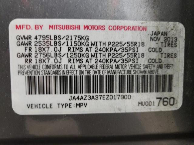 Photo 9 VIN: JA4AZ3A37EZ017900 - MITSUBISHI OUTLANDER 