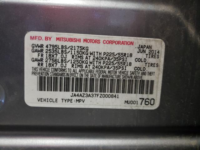 Photo 9 VIN: JA4AZ3A37FZ000841 - MITSUBISHI OUTLANDER 