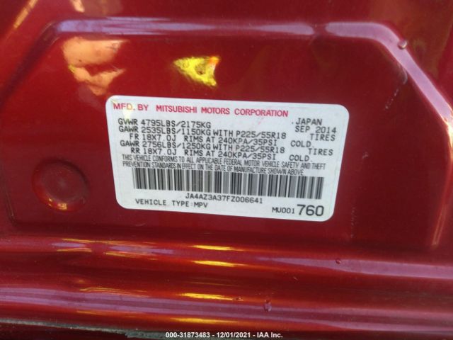 Photo 8 VIN: JA4AZ3A37FZ006641 - MITSUBISHI OUTLANDER 