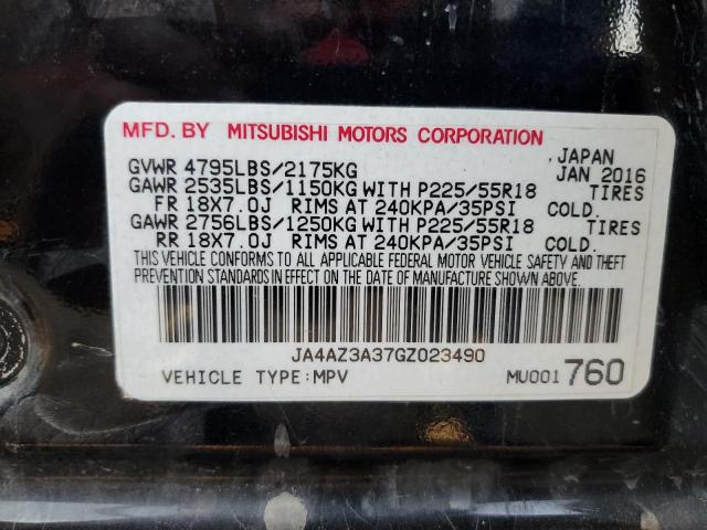 Photo 12 VIN: JA4AZ3A37GZ023490 - MITSUBISHI OUTLANDER 