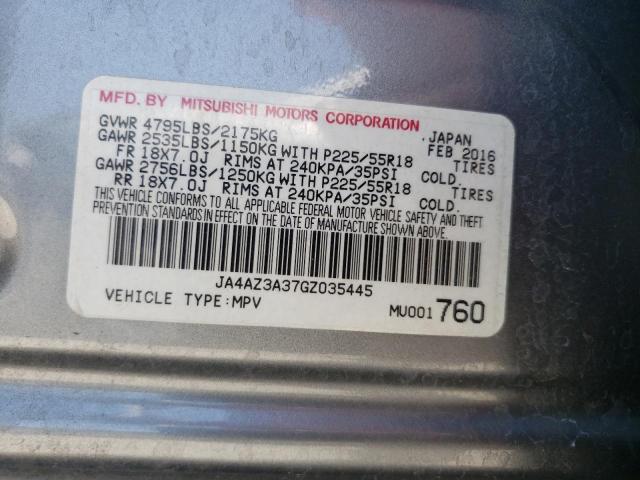 Photo 12 VIN: JA4AZ3A37GZ035445 - MITSUBISHI OUTLANDER 