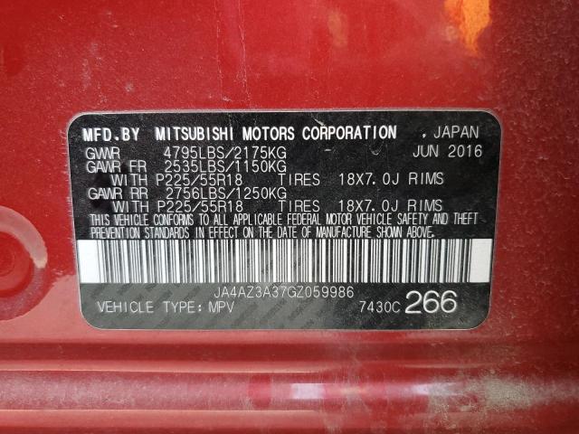 Photo 9 VIN: JA4AZ3A37GZ059986 - MITSUBISHI OUTLANDER 