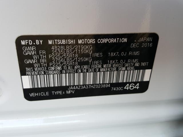 Photo 9 VIN: JA4AZ3A37HZ023894 - MITSUBISHI OUTLANDER 