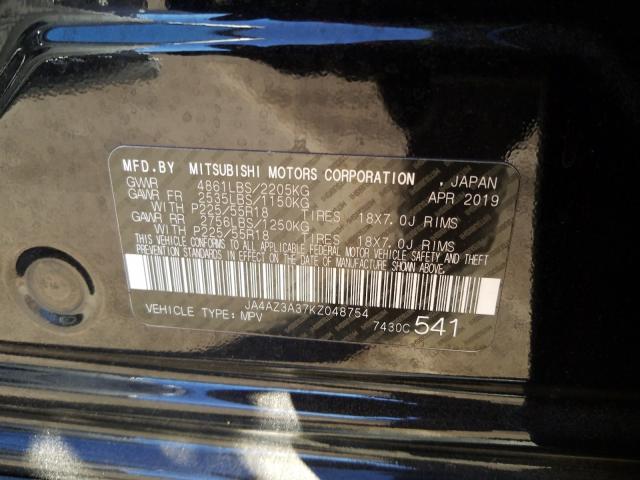 Photo 9 VIN: JA4AZ3A37KZ048754 - MITSUBISHI OUTLANDER 