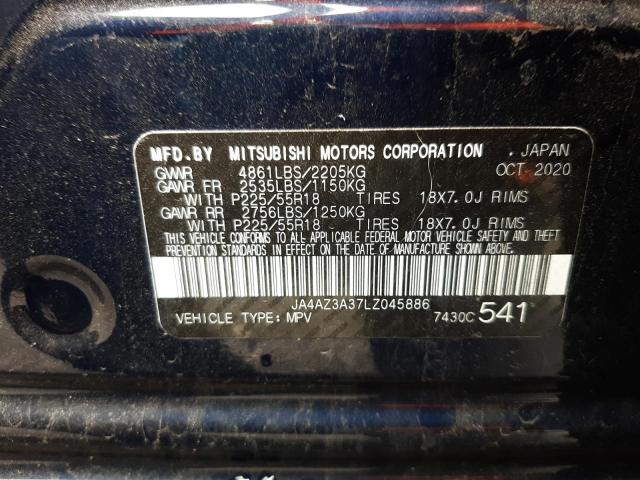 Photo 9 VIN: JA4AZ3A37LZ045886 - MITSUBISHI OUTLANDER 