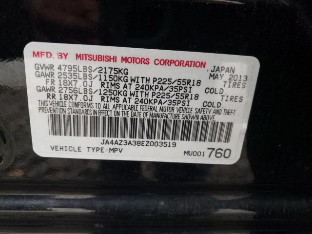 Photo 9 VIN: JA4AZ3A38EZ003519 - MITSUBISHI OUTLANDER 