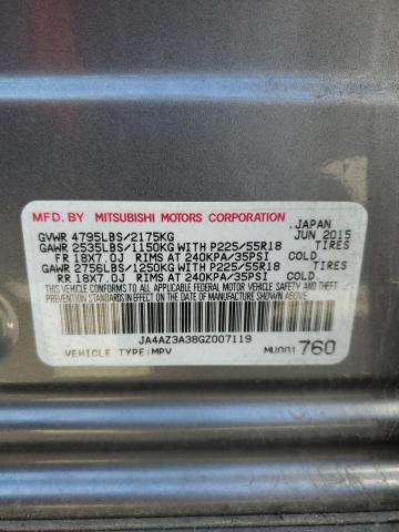 Photo 9 VIN: JA4AZ3A38GZ007119 - MITSUBISHI OUTLANDER 