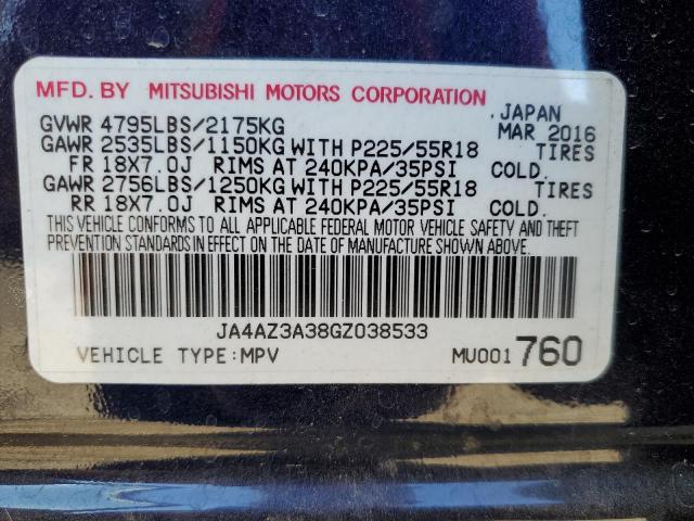 Photo 11 VIN: JA4AZ3A38GZ038533 - MITSUBISHI OUTLANDER 