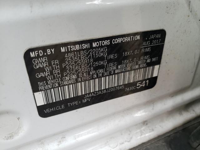 Photo 9 VIN: JA4AZ3A38JZ007645 - MITSUBISHI OUTLANDER 