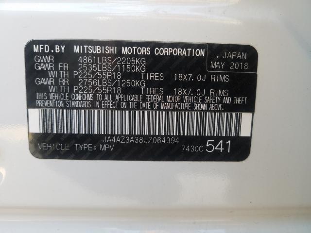 Photo 9 VIN: JA4AZ3A38JZ064394 - MITSUBISHI OUTLANDER 