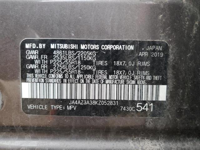 Photo 12 VIN: JA4AZ3A38KZ052831 - MITSUBISHI OUTLANDER 