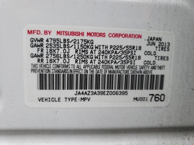 Photo 9 VIN: JA4AZ3A39EZ006395 - MITSUBISHI OUTLANDER 