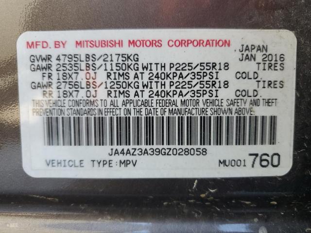 Photo 12 VIN: JA4AZ3A39GZ028058 - MITSUBISHI OUTLANDER 