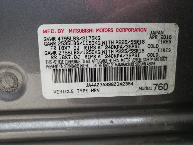 Photo 9 VIN: JA4AZ3A39GZ042364 - MITSUBISHI OUTLANDER 