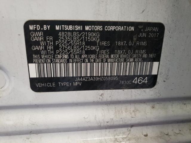 Photo 9 VIN: JA4AZ3A39HZ058095 - MITSUBISHI OUTLANDER 