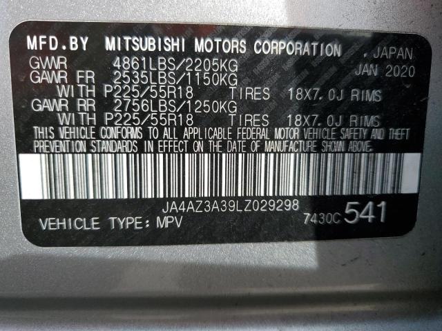 Photo 12 VIN: JA4AZ3A39LZ029298 - MITSUBISHI OUTLANDER 