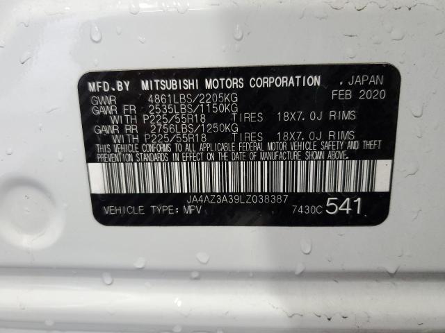 Photo 12 VIN: JA4AZ3A39LZ038387 - MITSUBISHI OUTLANDER 