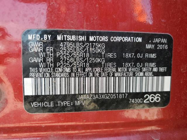 Photo 12 VIN: JA4AZ3A3XGZ051817 - MITSUBISHI OUTLANDER 