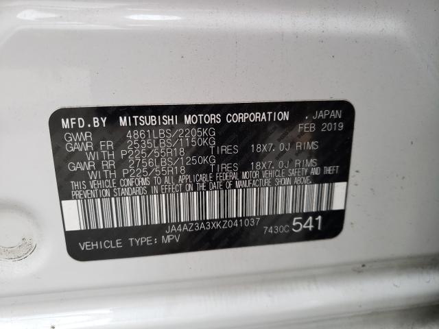 Photo 9 VIN: JA4AZ3A3XKZ041037 - MITSUBISHI OUTLANDER 