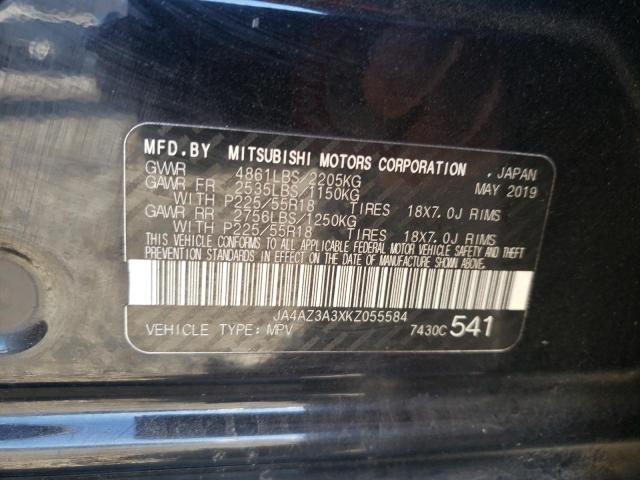 Photo 9 VIN: JA4AZ3A3XKZ055584 - MITSUBISHI OUTLANDER 