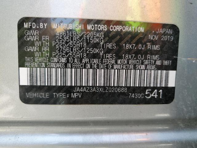 Photo 9 VIN: JA4AZ3A3XLZ020688 - MITSUBISHI OUTLANDER 