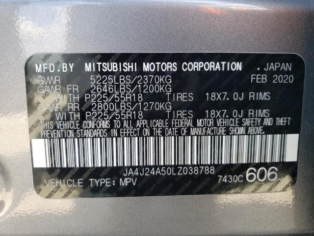 Photo 13 VIN: JA4J24A50LZ038788 - MITSUBISHI OUTLANDER 