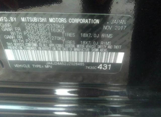 Photo 8 VIN: JA4J24A52JZ028485 - MITSUBISHI OUTLANDER 