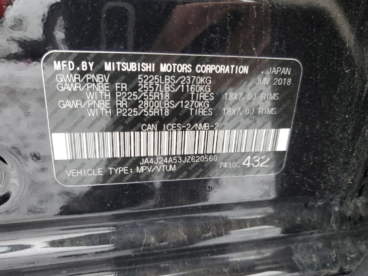 Photo 13 VIN: JA4J24A53JZ620560 - MITSUBISHI OUTLANDER 