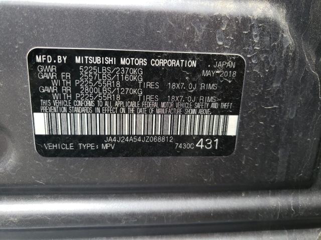 Photo 9 VIN: JA4J24A54JZ068812 - MITSUBISHI OUTLANDER 