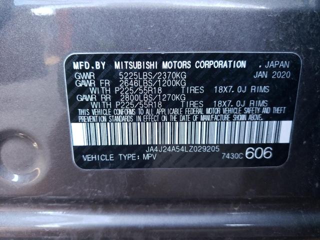 Photo 12 VIN: JA4J24A54LZ029205 - MITSUBISHI OUTLANDER 