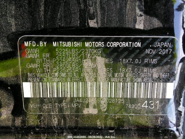 Photo 8 VIN: JA4J24A55JZ028125 - MITSUBISHI OUTLANDER PHEV 