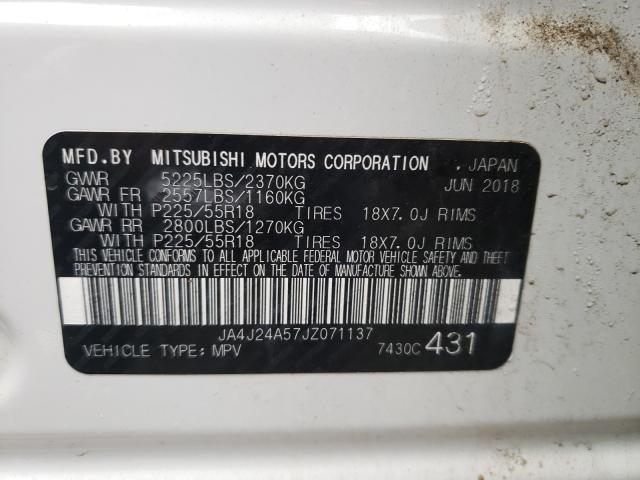 Photo 9 VIN: JA4J24A57JZ071137 - MITSUBISHI OUTLANDER 