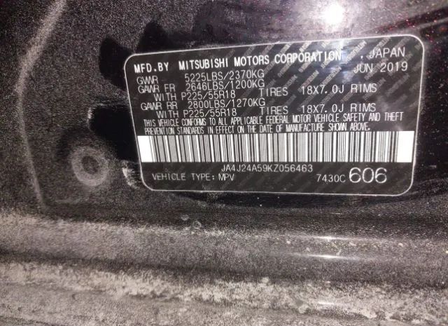 Photo 8 VIN: JA4J24A59KZ056463 - MITSUBISHI OUTLANDER 