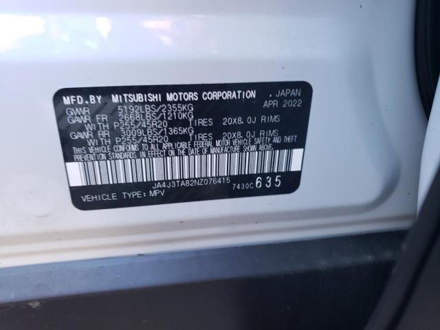 Photo 12 VIN: JA4J3TA82NZ076415 - MITSUBISHI OUTLANDER 