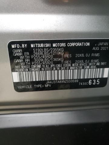 Photo 12 VIN: JA4J3TA8XNZ033599 - MITSUBISHI OUTLANDER 