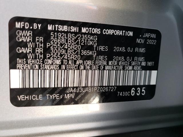 Photo 13 VIN: JA4J3UA81PZ026727 - MITSUBISHI OUTLANDER 